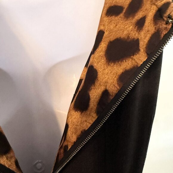 Dolce & Gabbana grey square neck virgin wool mini sheath dress Sz 44 US Sm/Med - Picture 8 of 12